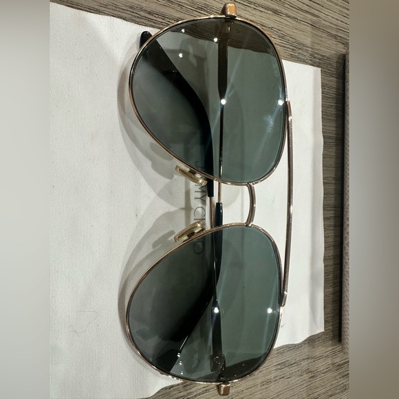 Jimmy Choo Gold Aviator Sunglasses - Picture 2 of 4